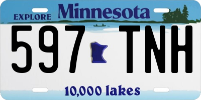 MN license plate 597TNH