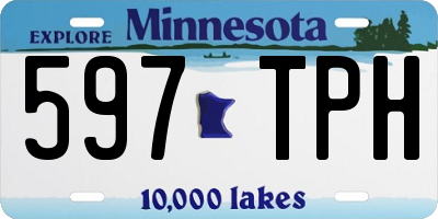 MN license plate 597TPH