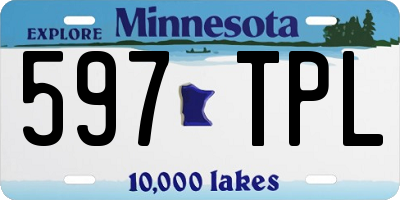 MN license plate 597TPL