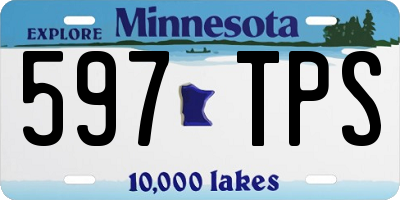MN license plate 597TPS