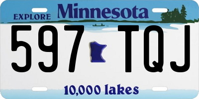 MN license plate 597TQJ