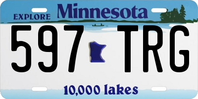 MN license plate 597TRG