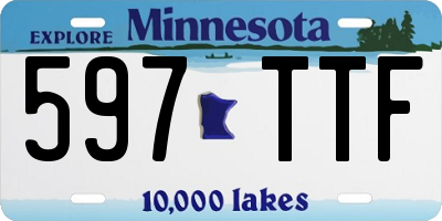 MN license plate 597TTF