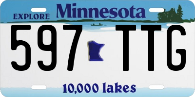 MN license plate 597TTG