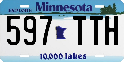 MN license plate 597TTH