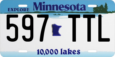 MN license plate 597TTL