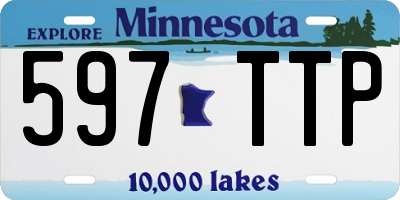 MN license plate 597TTP