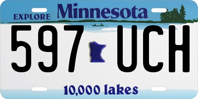 MN license plate 597UCH
