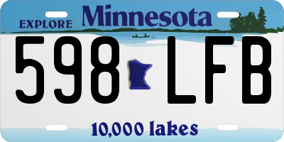 MN license plate 598LFB