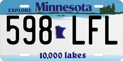 MN license plate 598LFL
