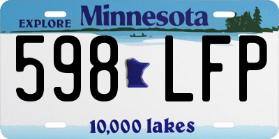 MN license plate 598LFP