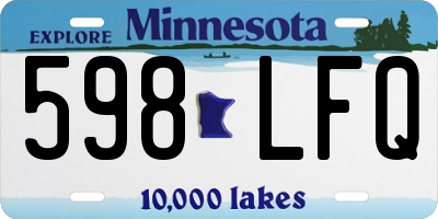 MN license plate 598LFQ