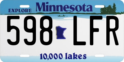 MN license plate 598LFR