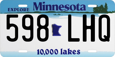 MN license plate 598LHQ