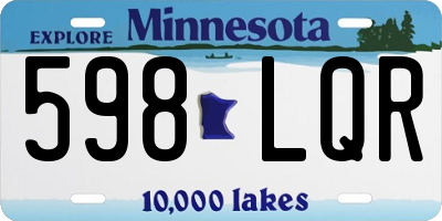 MN license plate 598LQR
