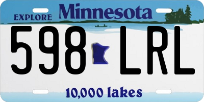 MN license plate 598LRL