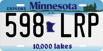 MN license plate 598LRP