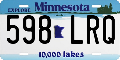 MN license plate 598LRQ