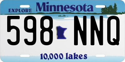 MN license plate 598NNQ