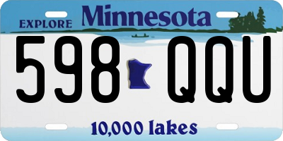 MN license plate 598QQU