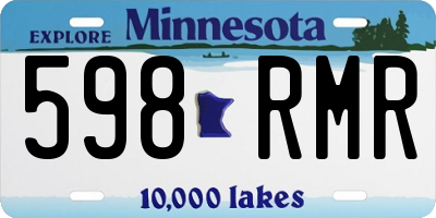 MN license plate 598RMR