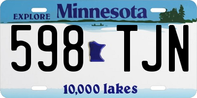 MN license plate 598TJN