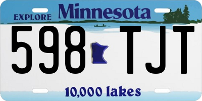 MN license plate 598TJT
