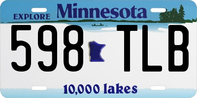 MN license plate 598TLB