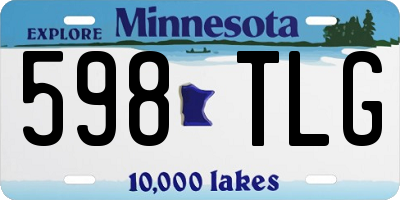 MN license plate 598TLG