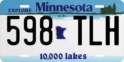 MN license plate 598TLH