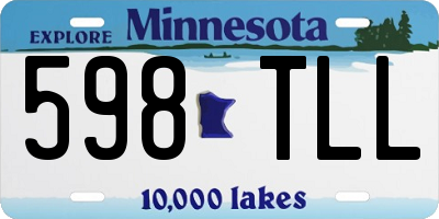 MN license plate 598TLL