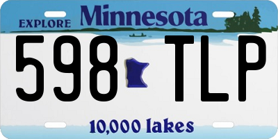 MN license plate 598TLP