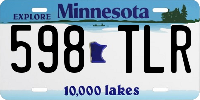 MN license plate 598TLR