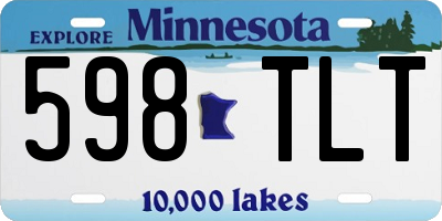 MN license plate 598TLT