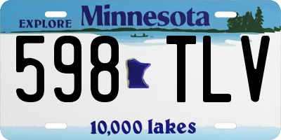 MN license plate 598TLV
