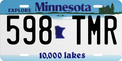 MN license plate 598TMR