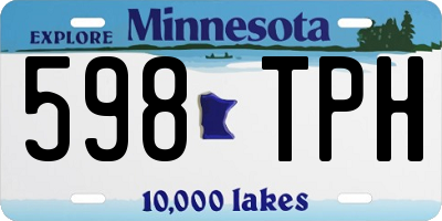 MN license plate 598TPH