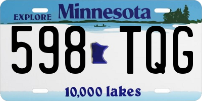 MN license plate 598TQG