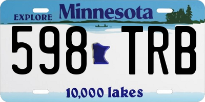 MN license plate 598TRB