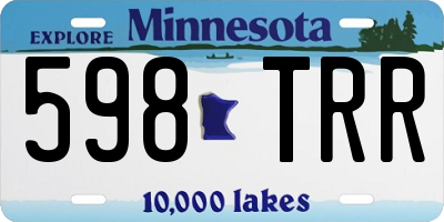 MN license plate 598TRR