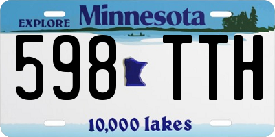 MN license plate 598TTH