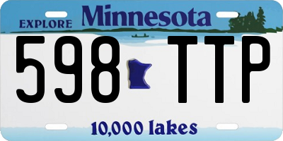 MN license plate 598TTP