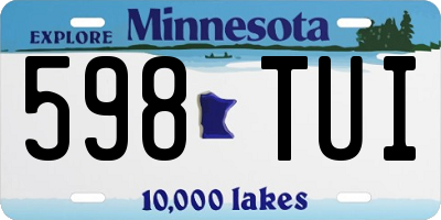 MN license plate 598TUI