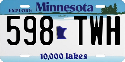MN license plate 598TWH