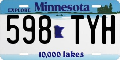 MN license plate 598TYH
