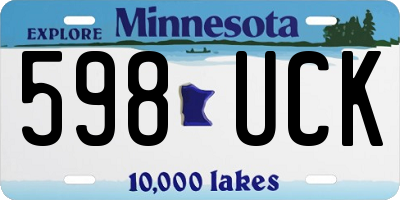 MN license plate 598UCK