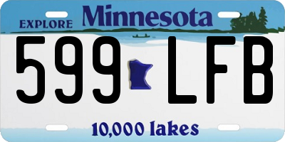 MN license plate 599LFB