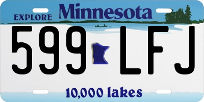 MN license plate 599LFJ