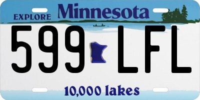 MN license plate 599LFL