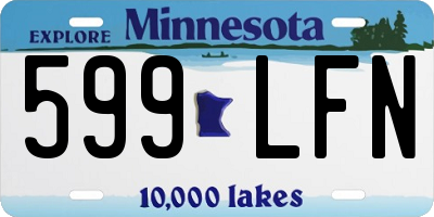 MN license plate 599LFN